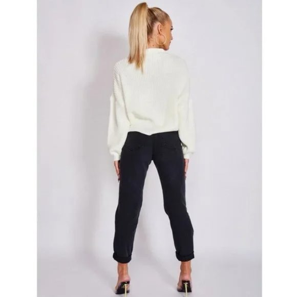 Knitted Long Sleeve V-Neck Loose Fit Cardigan Sweater - Picture 6 of 14